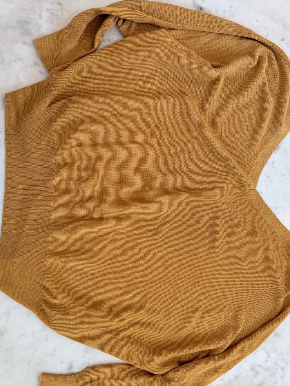 ba&sh Mustard V-Neck Lightweight Sweater
